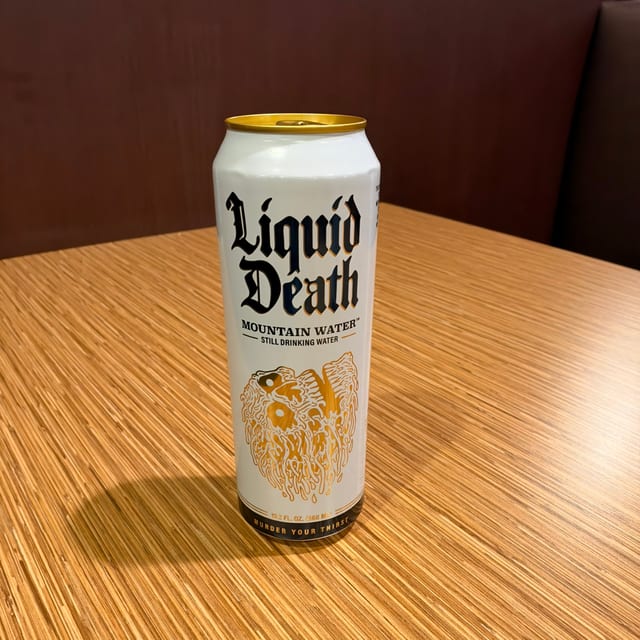 Liquid Death Water 19oz..
