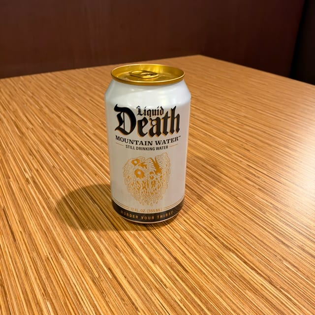 Liquid Death Water 12oz..