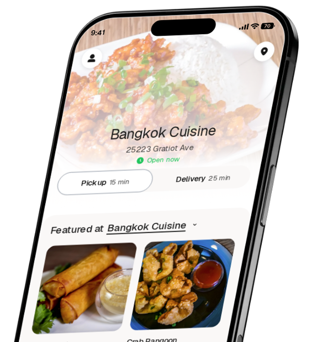 Bangkok Cuisine app preview